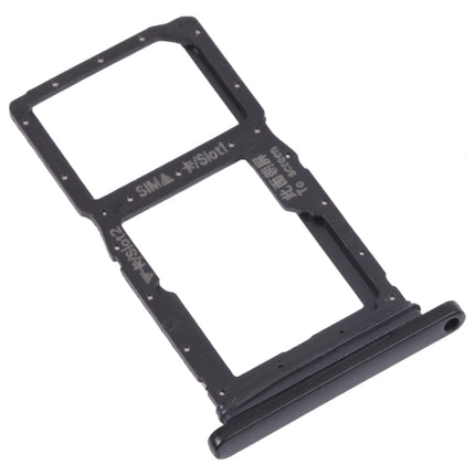 SIM Card Tray + SIM Card Tray / Micro SD Card Tray for Honor 9X (Black)-garmade.com