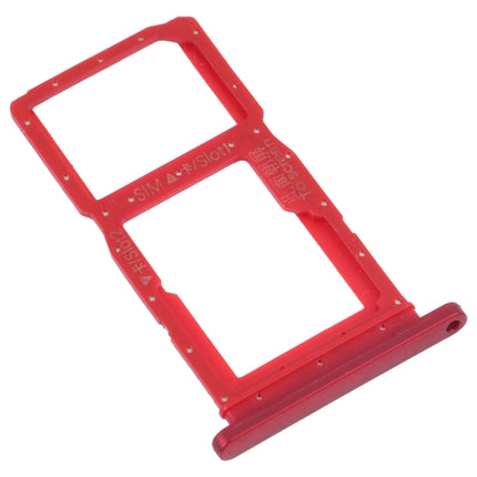 SIM Card Tray + SIM Card Tray / Micro SD Card Tray for Honor 9X (Red)-garmade.com