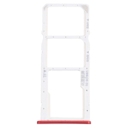 SIM Card Tray + SIM Card Tray + Micro SD Card Tray for Honor 7C (Red)-garmade.com