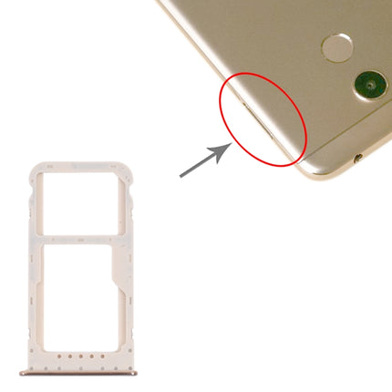 SIM Card Tray + SIM Card Tray / Micro SD Card Tray for Honor 6C Pro (Gold)-garmade.com