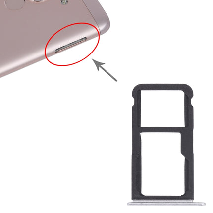 SIM Card Tray + SIM Card Tray / Micro SD Card Tray for Honor Play 6 (Silver)-garmade.com
