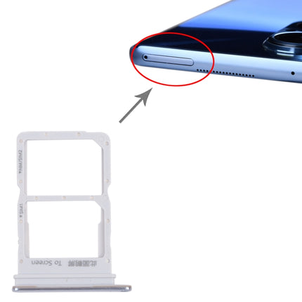 SIM Card Tray + SIM Card Tray for Huawei Nova 9 SE (Silver)-garmade.com