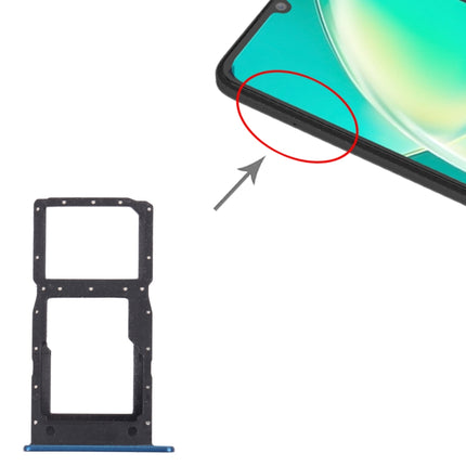 SIM Card Tray + SIM Card Tray / Micro SD Card Tray for Huawei Nova Y60 (Blue)-garmade.com