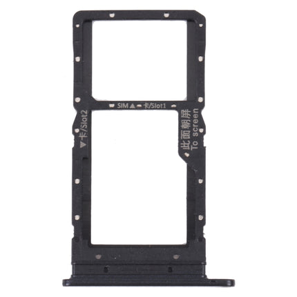 SIM Card Tray + SIM Card Tray / Micro SD Card Tray for Huawei Maimang 10 SE (Black)-garmade.com