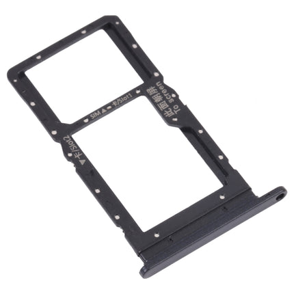 SIM Card Tray + SIM Card Tray / Micro SD Card Tray for Huawei Maimang 10 SE (Black)-garmade.com