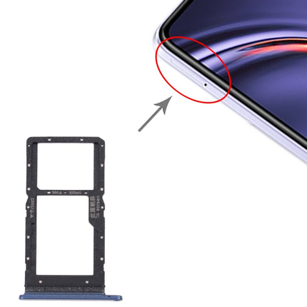 SIM Card Tray + SIM Card Tray / Micro SD Card Tray for Huawei Maimang 10 SE (Blue)-garmade.com