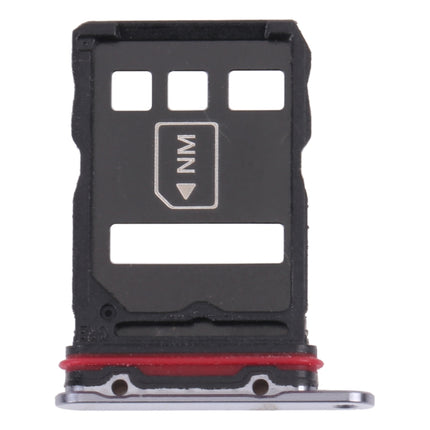 SIM Card Tray + NM Card Tray for Huawei P50 Pro+ (Black)-garmade.com
