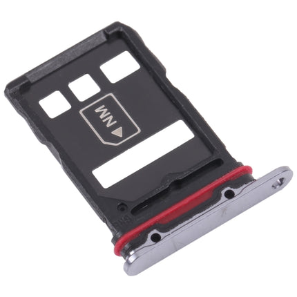 SIM Card Tray + NM Card Tray for Huawei P50 Pro+ (Black)-garmade.com