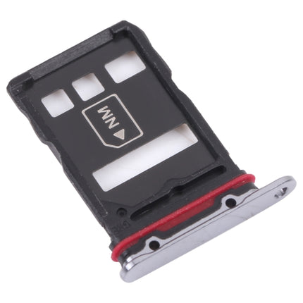 SIM Card Tray + NM Card Tray for Huawei P50 Pro (Black)-garmade.com