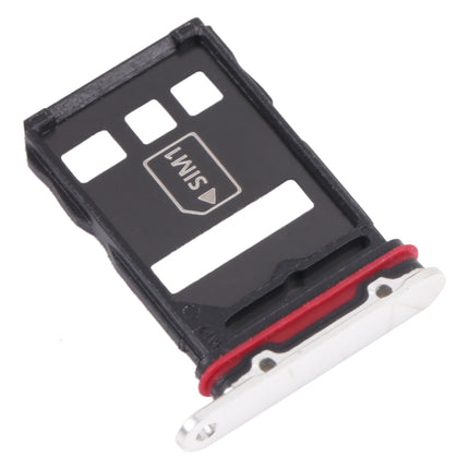 SIM Card Tray + NM Card Tray for Huawei P50 Pro (White)-garmade.com