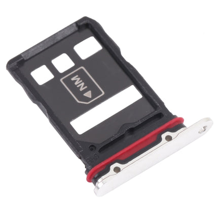 SIM Card Tray + NM Card Tray for Huawei P50 Pro (White)-garmade.com