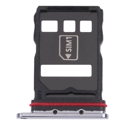 SIM Card Tray + NM Card Tray for Huawei P50 (Black)-garmade.com