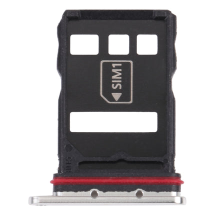 SIM Card Tray + NM Card Tray for Huawei P50 (Silver)-garmade.com