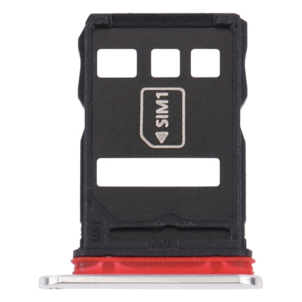 SIM Card Tray + NM Card Tray for Huawei Mate 40E 5G (Silver)-garmade.com