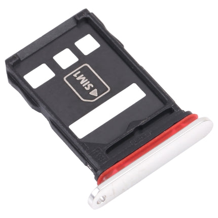 SIM Card Tray + NM Card Tray for Huawei Mate 40E 5G (Silver)-garmade.com