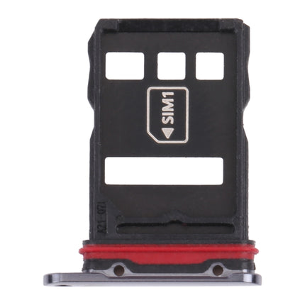 SIM Card Tray + NM Card Tray for Huawei Mate 40 RS Porsche Design (Black)-garmade.com