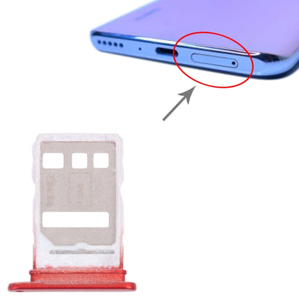 SIM Card Tray + SIM/NM Card Tray for Huawei Y9a(Red)-garmade.com