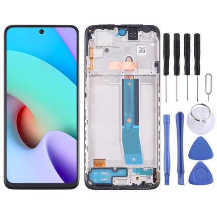 Original AMOLED LCD Screen and Digitizer Full Assembly with Frame for Xiaomi Redmi Note 11 4G 2201117TG-garmade.com