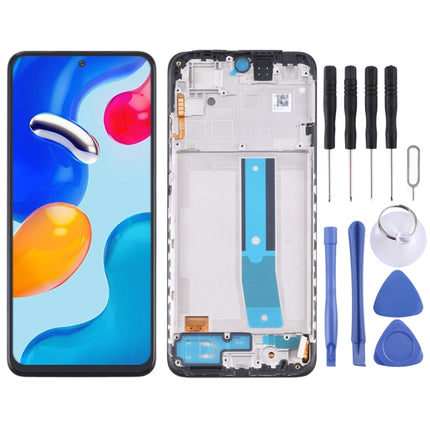 Original LCD Screen and Digitizer Full Assembly with Frame for Xiaomi Redmi Note 11S 4G/Poco M4 Pro-garmade.com