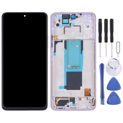 Original LCD Screen and Digitizer Full Assembly with Frame for Xiaomi Redmi Note 11 Pro China/Redmi Note 11 Pro+ 5G/11i/11i HyperCharge(Purple)-garmade.com