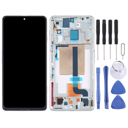 Original LCD Screen and Digitizer Full Assembly with Frame for Xiaomi Redmi K50 Gaming/Poco F4 GT(Green)-garmade.com