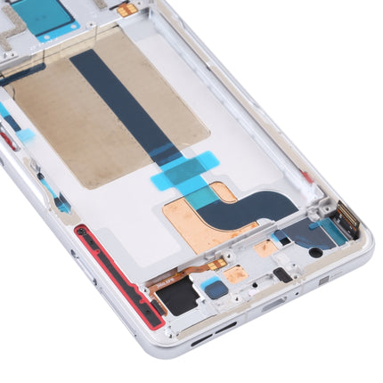 Original LCD Screen and Digitizer Full Assembly with Frame for Xiaomi Redmi K50 Gaming/Poco F4 GT(White)-garmade.com