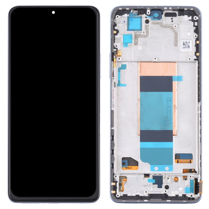 Original LCD Screen for Xiaomi Redmi K40S Digitizer Full Assembly with Frame(Blue)-garmade.com