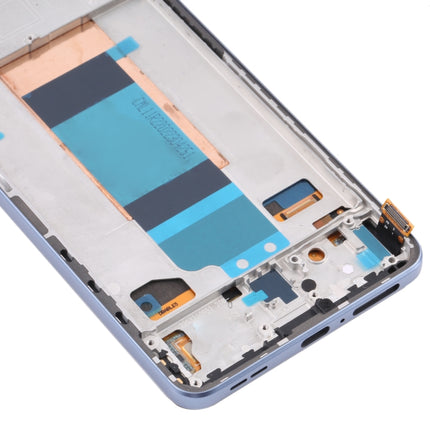 Original LCD Screen for Xiaomi Redmi K40S Digitizer Full Assembly with Frame(Blue)-garmade.com