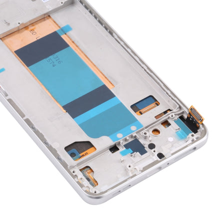 Original LCD Screen for Xiaomi Redmi K40S Digitizer Full Assembly with Frame(Silver)-garmade.com