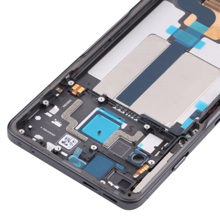 Front Housing LCD Frame Bezel Plate for Xiaomi Redmi K50 Gaming/Poco F4 GT(Black)-garmade.com