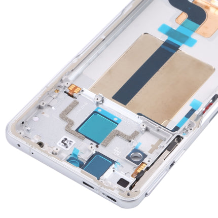 Front Housing LCD Frame Bezel Plate for Xiaomi Redmi K50 Gaming/Poco F4 GT(White)-garmade.com