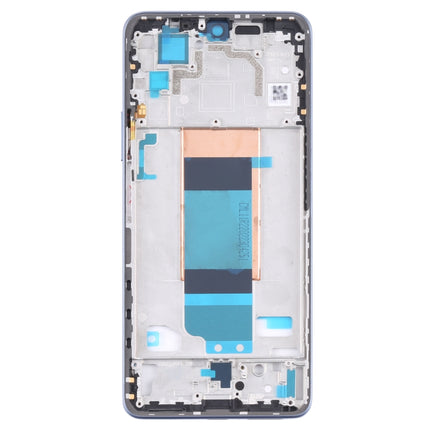 Front Housing LCD Frame Bezel Plate for Xiaomi Redmi K40S / Poco F4(Blue)-garmade.com