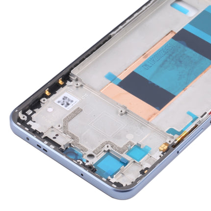 Front Housing LCD Frame Bezel Plate for Xiaomi Redmi K40S / Poco F4(Blue)-garmade.com