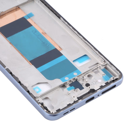 Front Housing LCD Frame Bezel Plate for Xiaomi Redmi K40S / Poco F4(Blue)-garmade.com