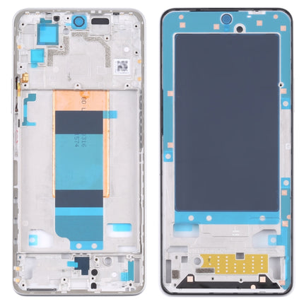 Front Housing LCD Frame Bezel Plate for Xiaomi Redmi K40S / Poco F4(Silver)-garmade.com