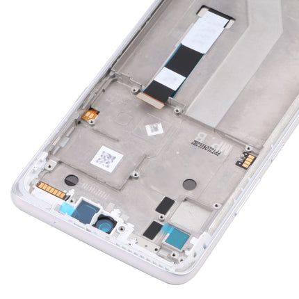 TFT LCD Screen for Motorola Moto G 5G Digitizer Full Assembly with Frame (White)-garmade.com
