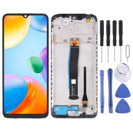 Original LCD Screen and Digitizer Full Assembly with Frame for Xiaomi Redmi 10C/Redmi 10 India/Poco C40-garmade.com