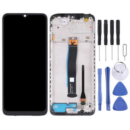 Original LCD Screen and Digitizer Full Assembly with Frame for Xiaomi Redmi 10C/Redmi 10 India/Poco C40-garmade.com