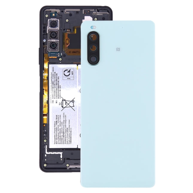 Original Battery Back Cover with Fingerprint for Sony Xperia 10 II(Green)-garmade.com
