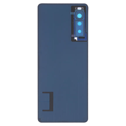 Original Battery Back Cover with Fingerprint for Sony Xperia 10 II(Blue)-garmade.com