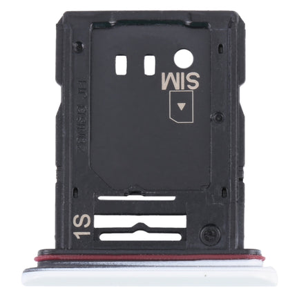 SIM Card Tray + Micro SD Card Tray for Sony Xperia 10 III (White)-garmade.com