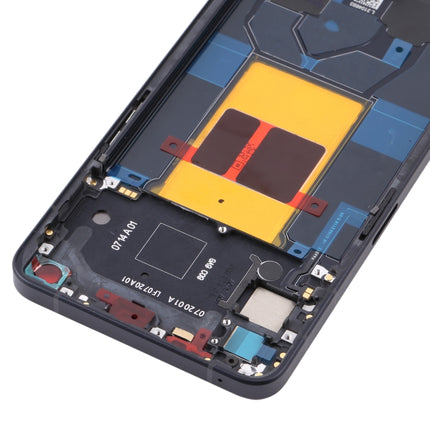 For OPPO Reno6 5G PEQM00 CPH2251 Original Front Housing LCD Frame Bezel Plate (Black)-garmade.com