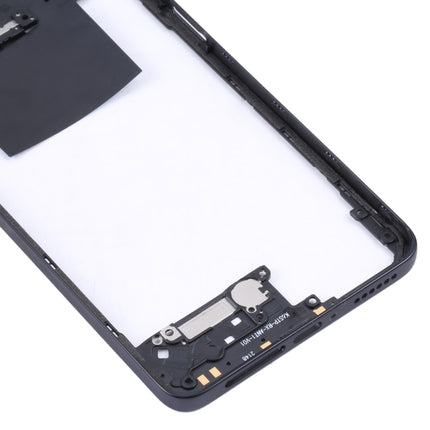 Middle Frame Bezel Plate for Xiaomi Poco X4 Pro 5G/Redmi Note 11E Pro(Black)-garmade.com