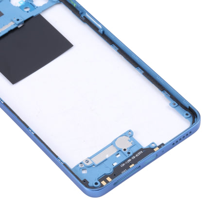 Middle Frame Bezel Plate for Xiaomi Poco X4 Pro 5G/Redmi Note 11E Pro(Dark Blue)-garmade.com