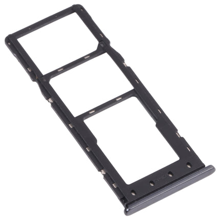 For Infinix S4 X626 SIM Card Tray + SIM Card Tray + Micro SD Card Tray (Black)-garmade.com