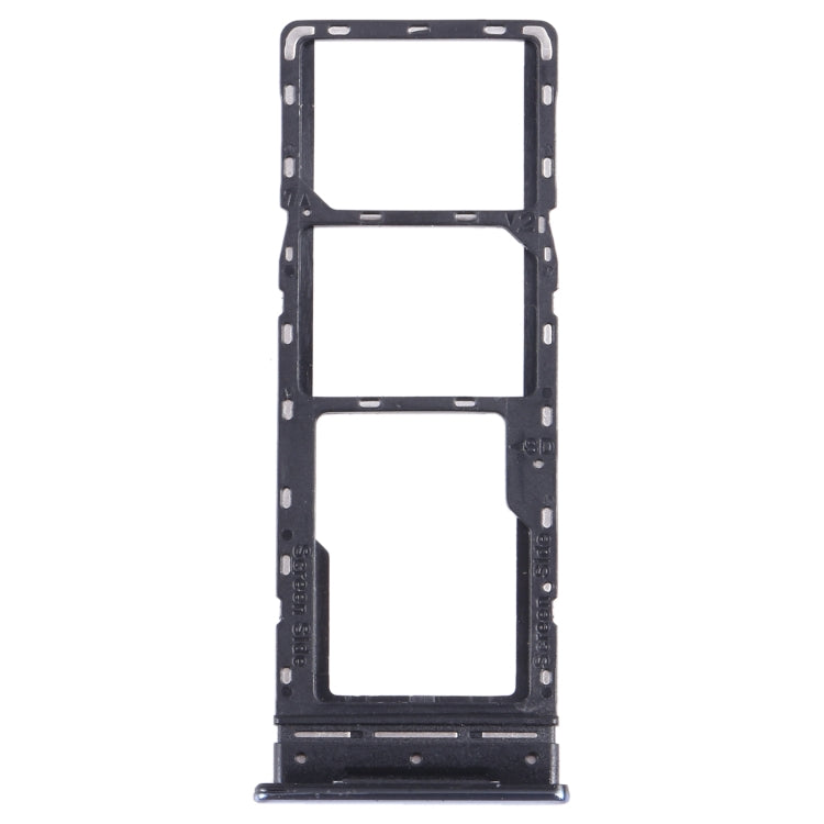 For Infinix Note 10 Pro/Note 10 Pro NFC X695 SIM Card Tray + SIM Card Tray + Micro SD Card Tray (Black)-garmade.com