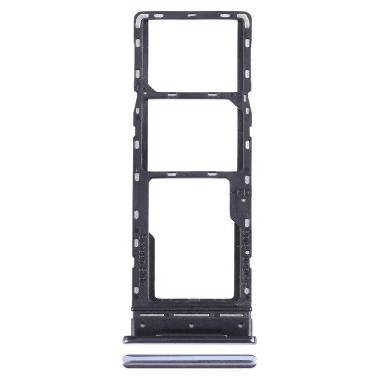 For Infinix Note 10 Pro/Note 10 Pro NFC X695 SIM Card Tray + SIM Card Tray + Micro SD Card Tray (Black)-garmade.com