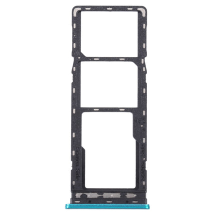 For Tecno Spark Go 2022/Spark 6 Go SIM Card Tray + SIM Card Tray + Micro SD Card Tray (Green)-garmade.com