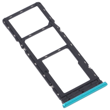 For Tecno Spark Go 2022/Spark 6 Go SIM Card Tray + SIM Card Tray + Micro SD Card Tray (Green)-garmade.com