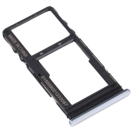 Original SIM Card Tray + Micro SD Card Tray for TCL 10L/10 Lite T770H T770B(Silver)-garmade.com